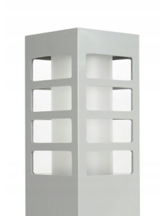 Kinkiet elewacyjny RADO III K AL - nowoczesna lampa z aluminium, IP54, srebrna, do oświetlenia tarasów i ogrodów 2