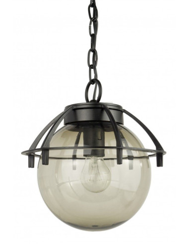 Elegancka lampa wisząca ogrodowa K 1018/1/KPO z koszykiem – nowoczesna dekoracja na taras i balkon