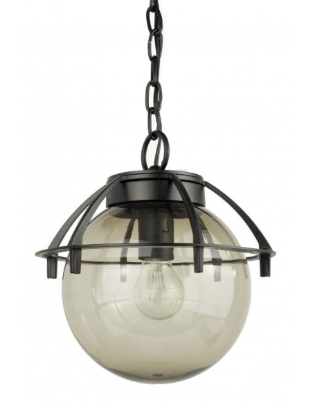 Elegancka lampa wisząca ogrodowa K 1018/1/KPO z koszykiem – nowoczesna dekoracja na taras i balkon