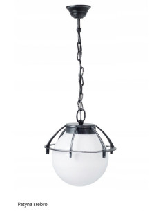 Elegancka lampa wisząca ogrodowa K 1018/1/KPO z koszykiem – nowoczesna dekoracja na taras i balkon 2