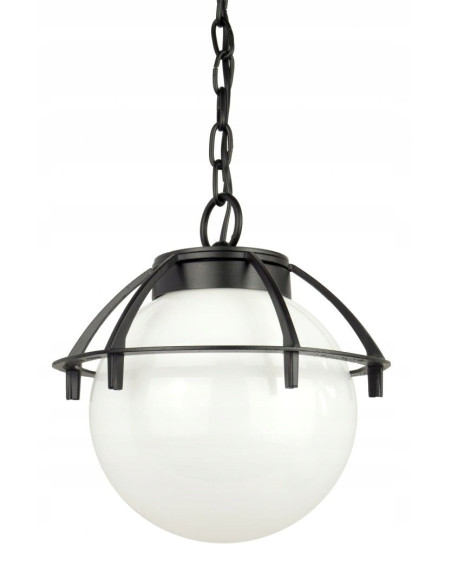 Elegancka lampa wisząca ogrodowa K 1018/1/KPO z koszykiem – nowoczesna dekoracja na taras i balkon