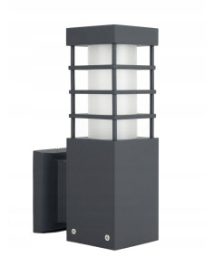 Nowoczesny kinkiet elewacyjny RADO II K DG - eleganckie oświetlenie zewnętrzne w ciemnym szarym aluminium, IP54