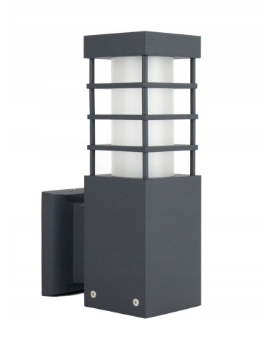 Nowoczesny kinkiet elewacyjny RADO II K DG - eleganckie oświetlenie zewnętrzne w ciemnym szarym aluminium, IP54