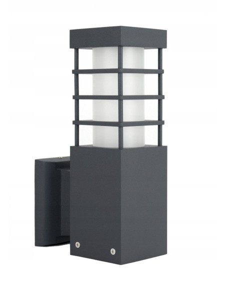 Nowoczesny kinkiet elewacyjny RADO II K DG - eleganckie oświetlenie zewnętrzne w ciemnym szarym aluminium, IP54
