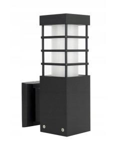 Nowoczesny kinkiet elewacyjny RADO II K AL, srebrny, IP54, 18W E27, do oświetlenia architektury i przestrzeni zewnętrznych