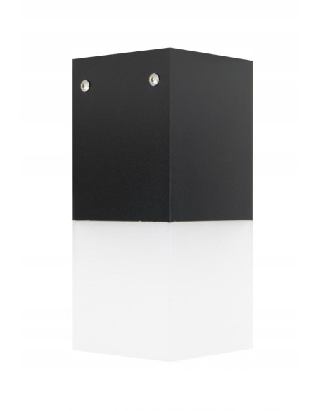 Lampa sufitowa CUBE CB-MAX S BL – nowoczesne oświetlenie do ogrodu i tarasu, czarna, IP44, E27, design minimalistyczny
