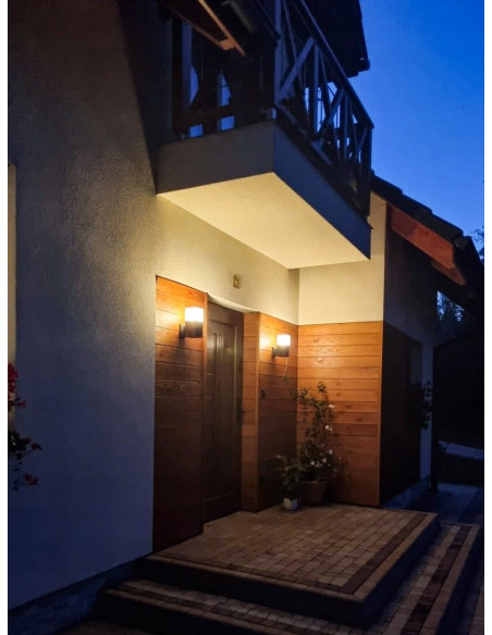 Kinkiet zewnętrzny CUBE CB-MAX K DG IP44 w ciemnym popielu - eleganckie oświetlenie architektoniczne