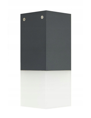 Nowoczesna lampa sufitowa i stojąca CUBE CB-S DG w ciemnym popielu - idealna do wejść i przestrzeni zewnętrznych