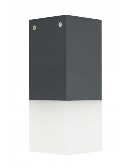 Nowoczesna lampa sufitowa i stojąca CUBE CB-S DG w ciemnym popielu - idealna do wejść i przestrzeni zewnętrznych