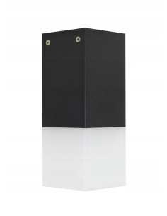 Lampa sufitowa CUBE CB-S BL – eleganckie oświetlenie zewnętrzne IP44 do ganku, balkonu i ogrodu