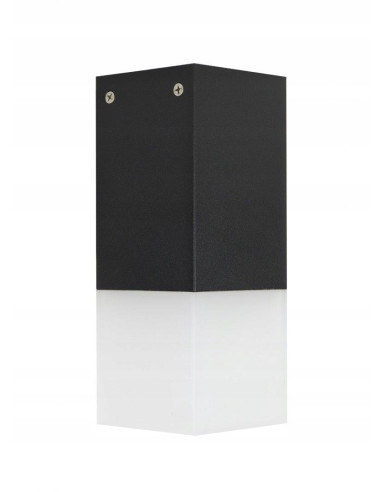 Lampa sufitowa CUBE CB-S BL – eleganckie oświetlenie zewnętrzne IP44 do ganku, balkonu i ogrodu