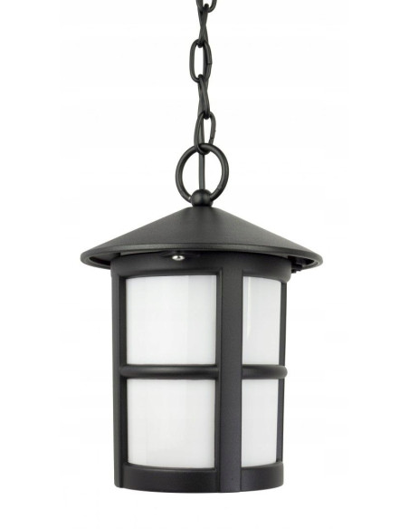 Lampa wisząca z czarnym wykończeniem CORDOBA II – eleganckie oświetlenie ganku i wejścia, IP23, E27, 60W