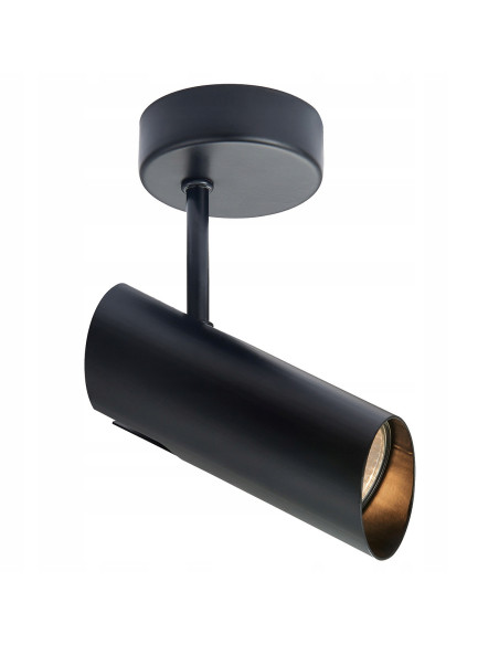 Kinkiet Futuro w kolorze czarnym – eleganckie oświetlenie minimalistyczne do biura i kuchni