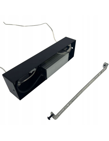 Elegancka Czarna Lampa Wisząca LED do Łazienki z Okrągłym Lustrem, 3000K, 2100 Lumenów, Light Prestige