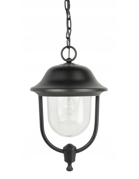 Lampa wisząca zewnętrzna PRINCE - czarne, eleganckie oświetlenie do ogrodu i na taras, IP 43, nowoczesny design