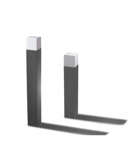 Lampa ogrodowa SORANO 700 IP54 E27 antracytowa, kwadratowa, nowoczesna, odporna na warunki atmosferyczne