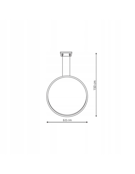 Elegancka Czarna Lampa Wisząca LED do Łazienki z Okrągłym Lustrem, 3000K, 2100 Lumenów, Light Prestige