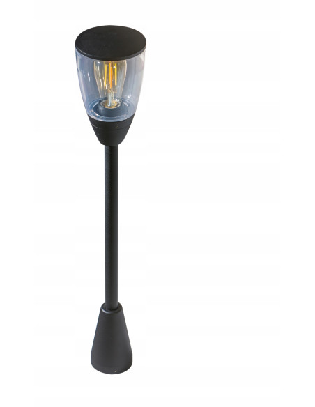 Latarnia Ogrodowa RASMUS 80 cm Czarne Oświetlenie Zewnętrzne IP65, Elegancki Design do Ogrodu i Tarasu