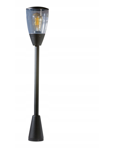 Latarnia Ogrodowa RASMUS 80 cm Czarne Oświetlenie Zewnętrzne IP65, Elegancki Design do Ogrodu i Tarasu