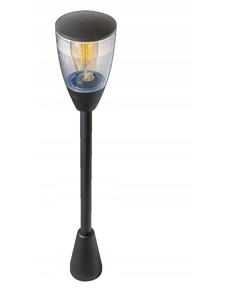 Latarnia Ogrodowa RASMUS 80 cm Czarne Oświetlenie Zewnętrzne IP65, Elegancki Design do Ogrodu i Tarasu