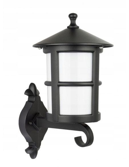 Nowoczesna lampa ścienna zewnętrzna CORDOBA II, czarna, aluminiowa, IP23, idealna do ogrodu i tarasu