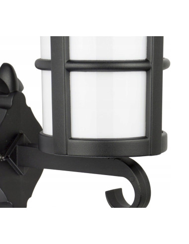 Nowoczesna lampa ścienna zewnętrzna CORDOBA II, czarna, aluminiowa, IP23, idealna do ogrodu i tarasu