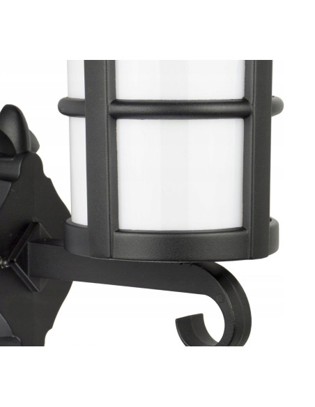 Nowoczesna lampa ścienna zewnętrzna CORDOBA II, czarna, aluminiowa, IP23, idealna do ogrodu i tarasu