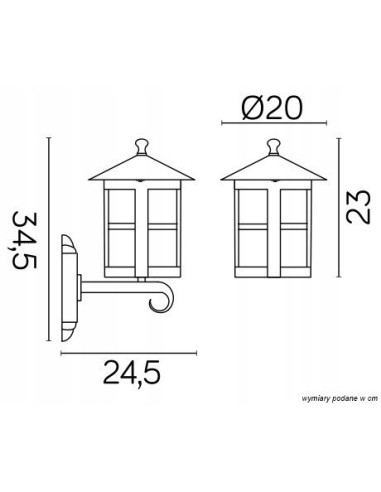 Nowoczesna lampa ścienna zewnętrzna CORDOBA II, czarna, aluminiowa, IP23, idealna do ogrodu i tarasu