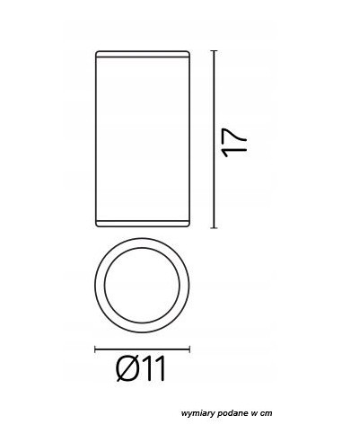 Lampa sufitowa Adela 7003 BL z aluminium, IP54 - nowoczesne oświetlenie balkonowe i tarasowe.