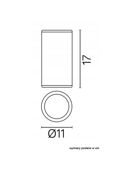 Lampa sufitowa Adela 7003 BL z aluminium, IP54 - nowoczesne oświetlenie balkonowe i tarasowe.