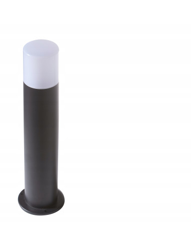 Lampa ogrodowa NILS 80 cm E27 czarna, nowoczesny słupek oświetleniowy do przestrzeni publicznych i ogrodów