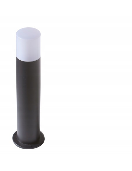 Lampa ogrodowa NILS 80 cm E27 czarna, nowoczesny słupek oświetleniowy do przestrzeni publicznych i ogrodów