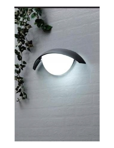 Kinkiet ścienny TESS 60W w kształcie kuli - nowoczesne oświetlenie do wnętrz i ogrodów, elegancki design.