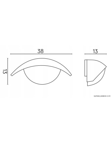 Kinkiet ścienny TESS 60W w kształcie kuli - nowoczesne oświetlenie do wnętrz i ogrodów, elegancki design.