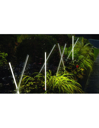 Nowoczesna lampka ogrodowa LED FREDO 58, aluminiowa, czarna, 6W, IP54, 994 lumeny, zintegrowane źródło światła