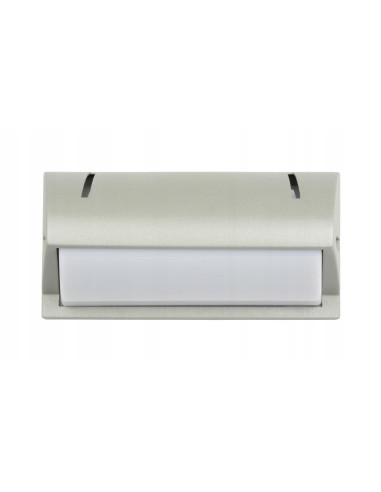 Kinkiet zewnętrzny Nelly TO2008 AL, aluminiowy, srebrny, nowoczesne oświetlenie E27 do domu i ogrodu