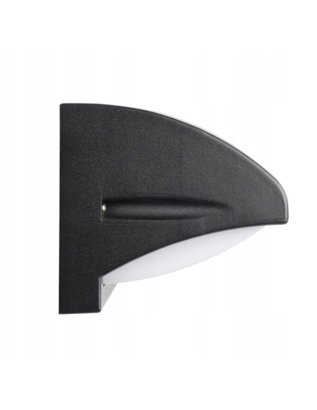 Nowoczesna lampa ścienna NELLY E27, czarna, aluminiowa, zewnętrzna, IP54 - idealna do ogrodu i tarasu.