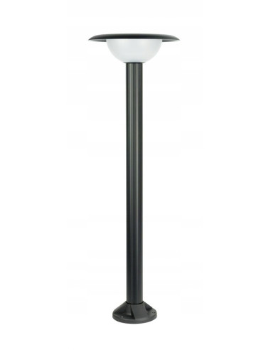 Elegancka Lampa Ogrodowa FEBE, Czarny Słupek z Białą Głowicą, IP65, E27, Idealna do Przestrzeni Zewnętrznych