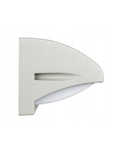 Kinkiet klasyczny NELLY w kolorze srebrnym E27, aluminiowa oprawa IP54 do ogrodu, tarasu i patio