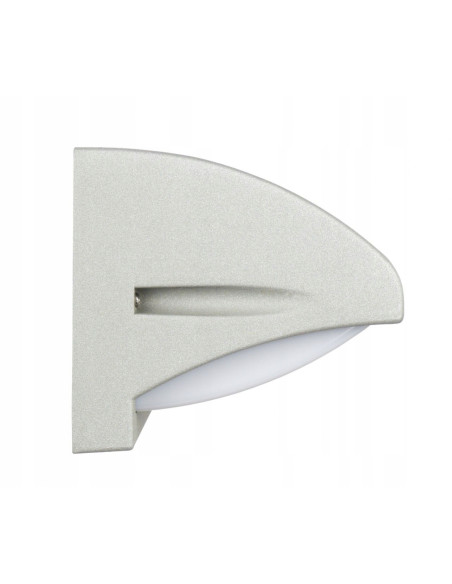 Kinkiet klasyczny NELLY w kolorze srebrnym E27, aluminiowa oprawa IP54 do ogrodu, tarasu i patio