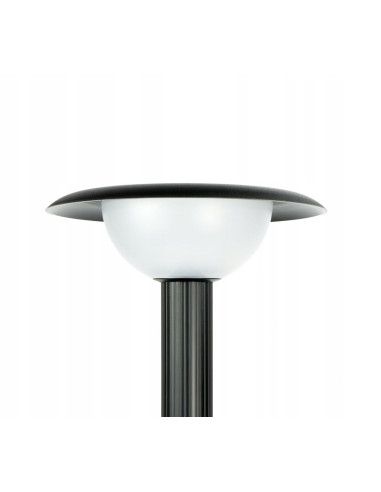 Lampa ogrodowa FEBE 1081-63 z czarnym daszkiem - nowoczesne oświetlenie zewnętrzne o eleganckim designie