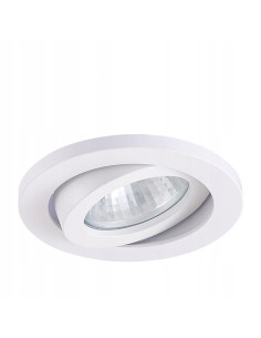 Lagos - Regulowane Oczko LED Podtynkowe, Biała Metalowa Oprawa, Nowoczesny Design i Wysoka Funkcjonalność