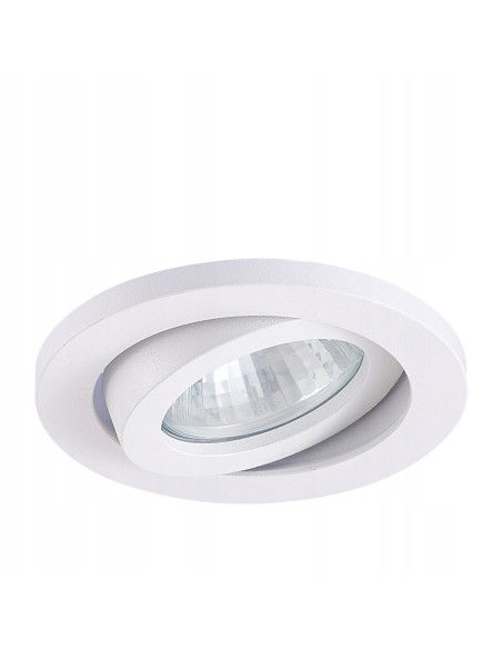 Lagos - Regulowane Oczko LED Podtynkowe, Biała Metalowa Oprawa, Nowoczesny Design i Wysoka Funkcjonalność