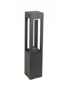 Nowoczesna lampa ogrodowa FAN, stalowy słupek 50 cm, klosz GX53, minimalistyczny design do przestrzeni zewnętrznych