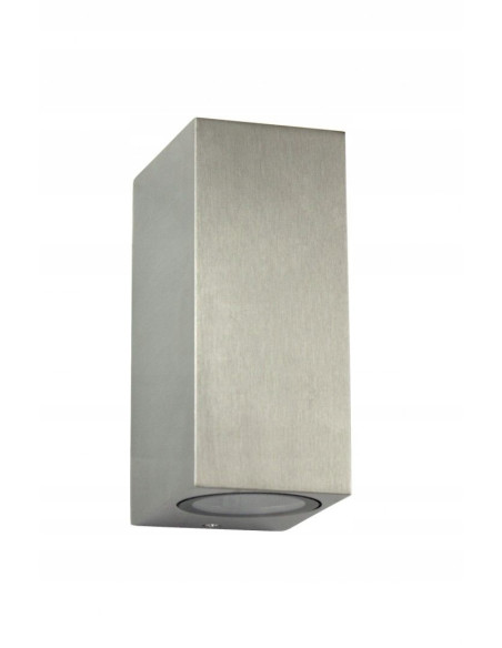 Elegancki kinkiet zewnętrzny MINI - lampa LED aluminiowa z podświetleniem góra-dół do ogrodu i elewacji budynków