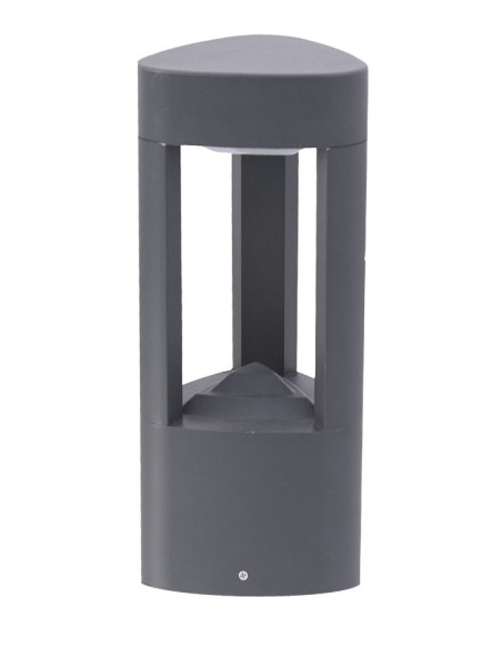 Lampa Stojąca Su-ma Fan GL 11201 - Nowoczesne Oświetlenie Zewnętrzne, Aluminium, 30 cm, IP54, Szara