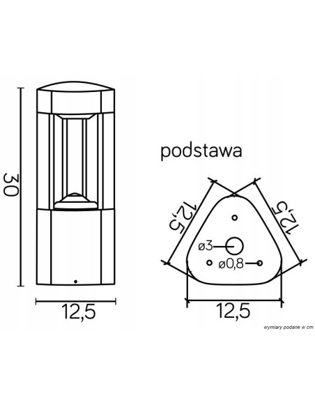 Lampa Stojąca Su-ma Fan GL 11201 - Nowoczesne Oświetlenie Zewnętrzne, Aluminium, 30 cm, IP54, Szara