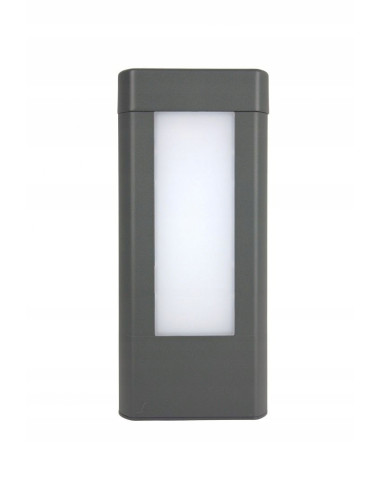 Lampa stojąca LED EVO 25 cm, szara, minimalistyczna do ogrodów, IP54 – nowoczesne oświetlenie na taras i schody