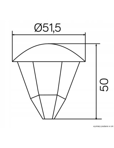 Lampa zewnętrzna ECO z trójkątnym kloszem IP65, czarna, E27, idealna do ogrodów i przestrzeni publicznych