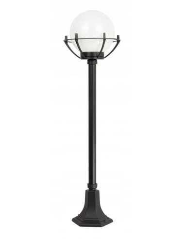 Lampa ogrodowa K 5002/2/KPO 102 cm - elegancki czarny model do oświetlenia ścieżek i tarasów, klasyczny design.